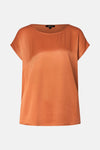 Top uni manches courtes Brun - MORE & MORE