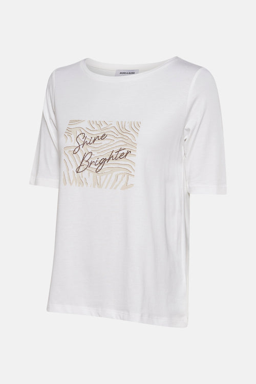 T-shirt (korte mouwen) Wit - MORE & MORE