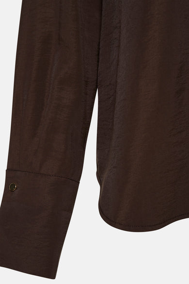 Hemd met lange mouwen - bruin