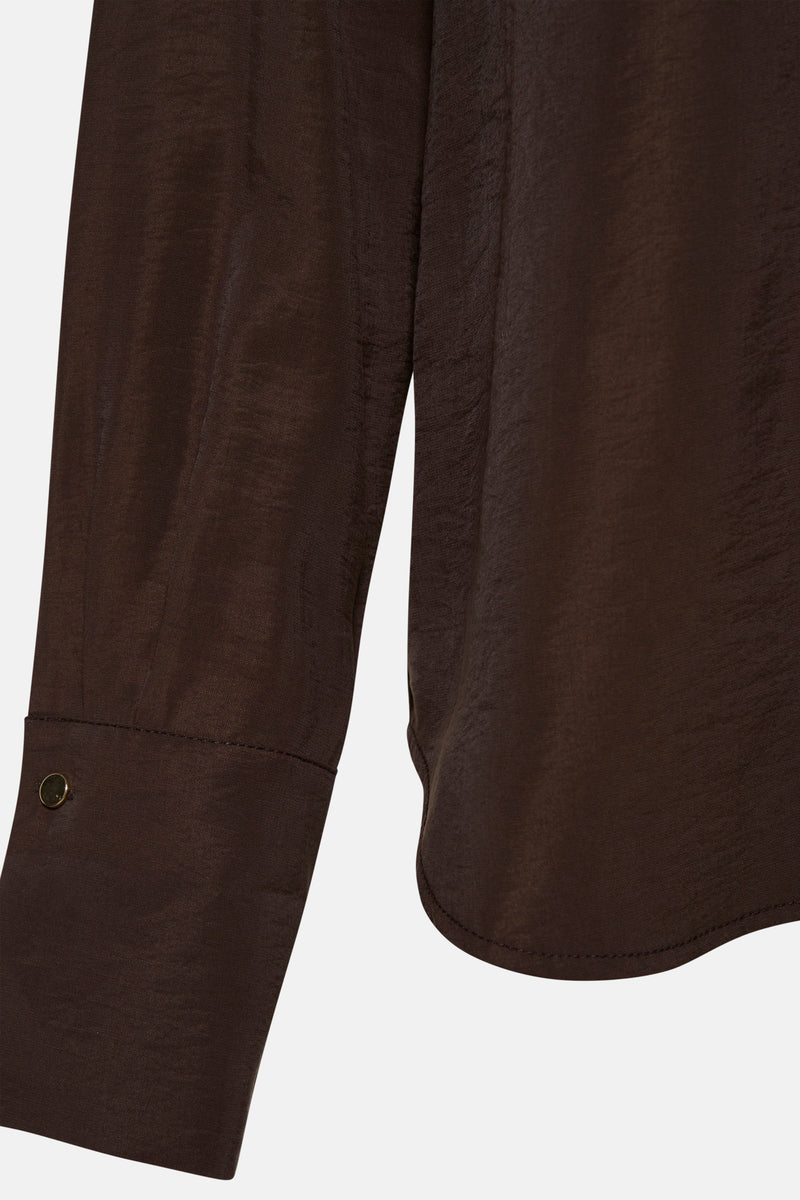 Hemd met lange mouwen - bruin