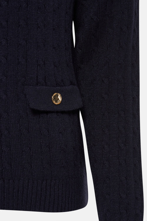 Pull à col rond - bleu