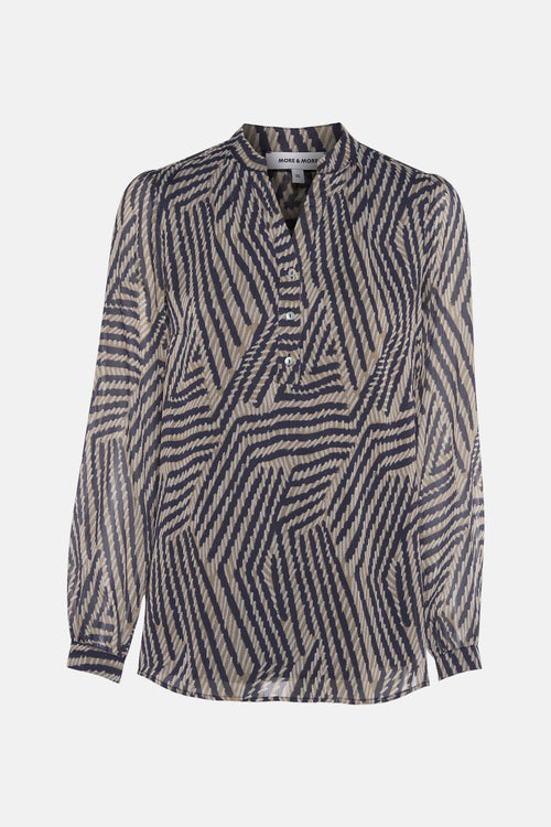 Blouse à manches longues - multicolore