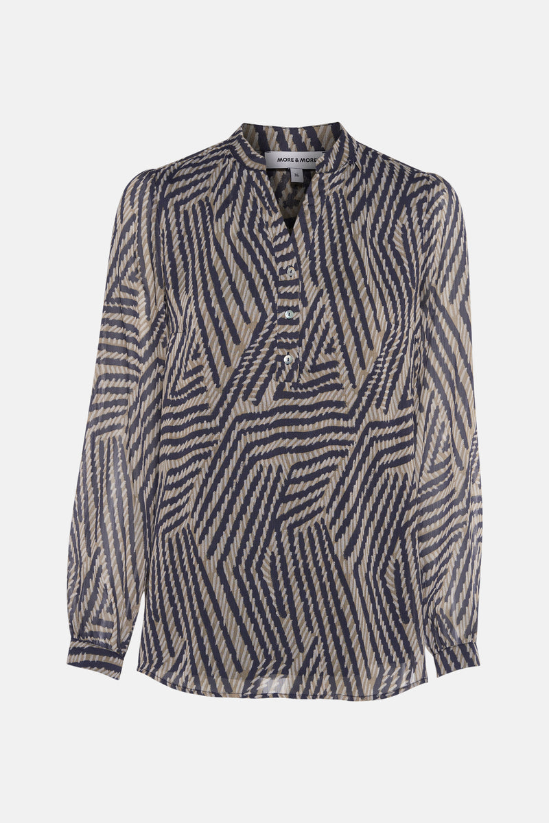 Blouse à manches longues - multicolore