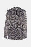 Blouse à manches longues - multicolore