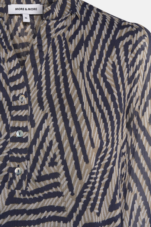 Blouse à manches longues - multicolore
