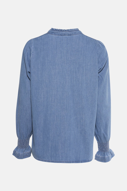 Chemisier (manches longues) bleu - MORE & MORE
