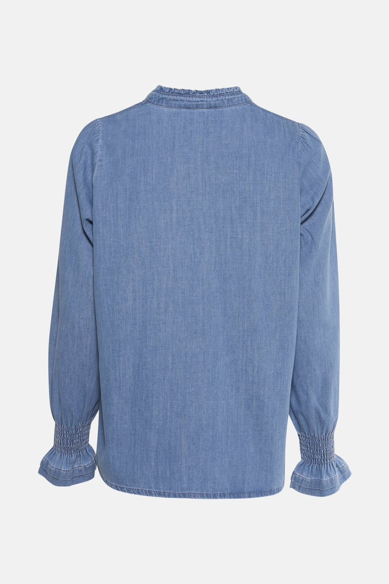 Hemd met lange mouwen - blauw