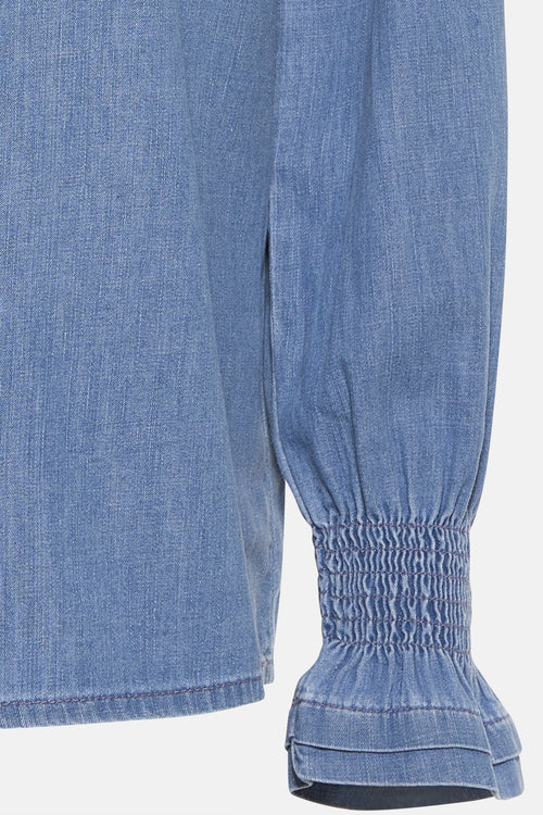 Chemisier (manches longues) bleu - MORE & MORE