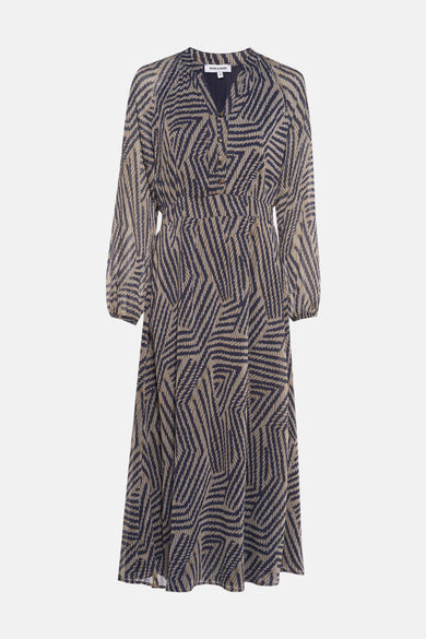 Kleedje met lange mouwen - multicolor