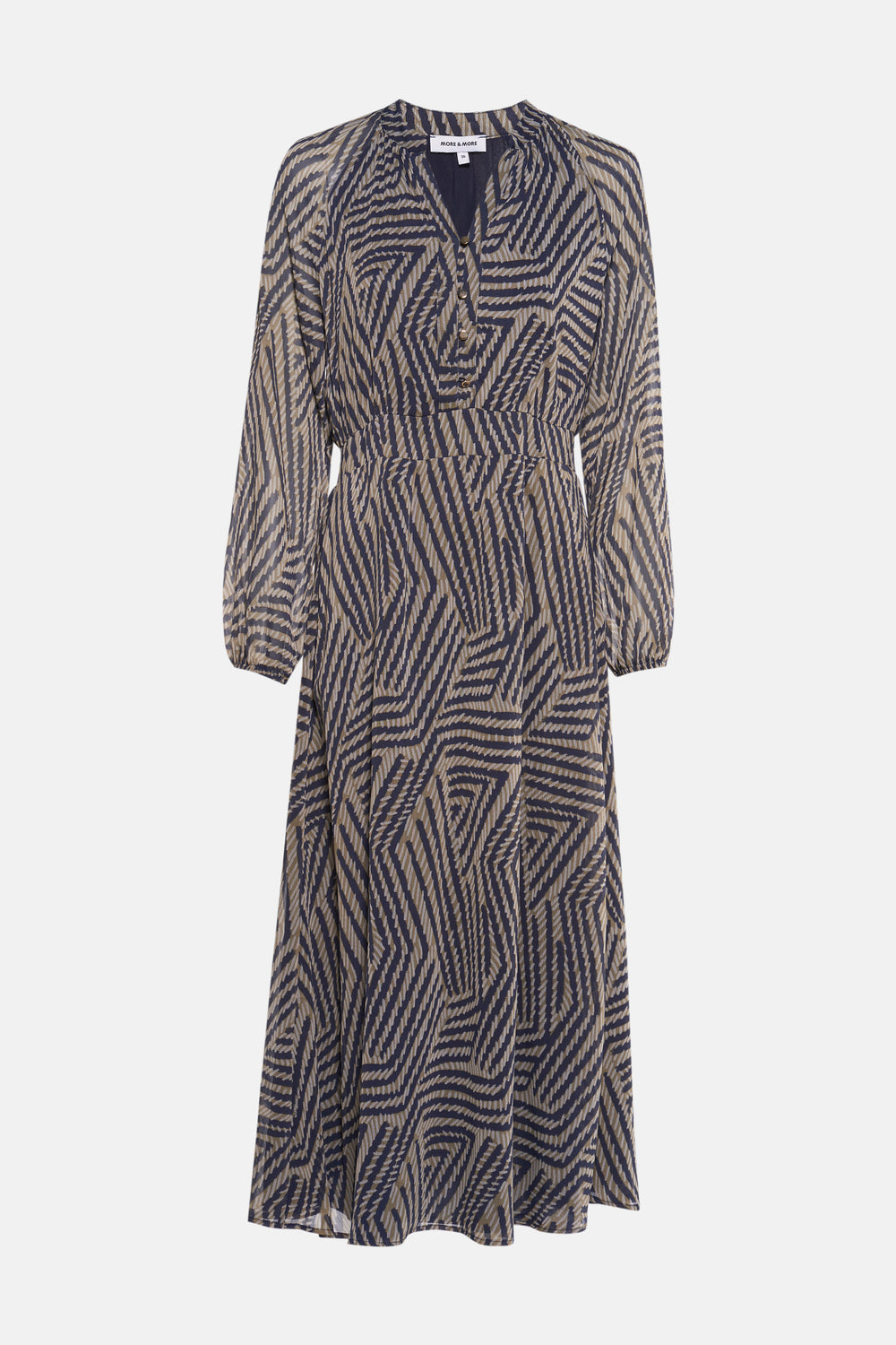 Kleedje met lange mouwen - multicolor