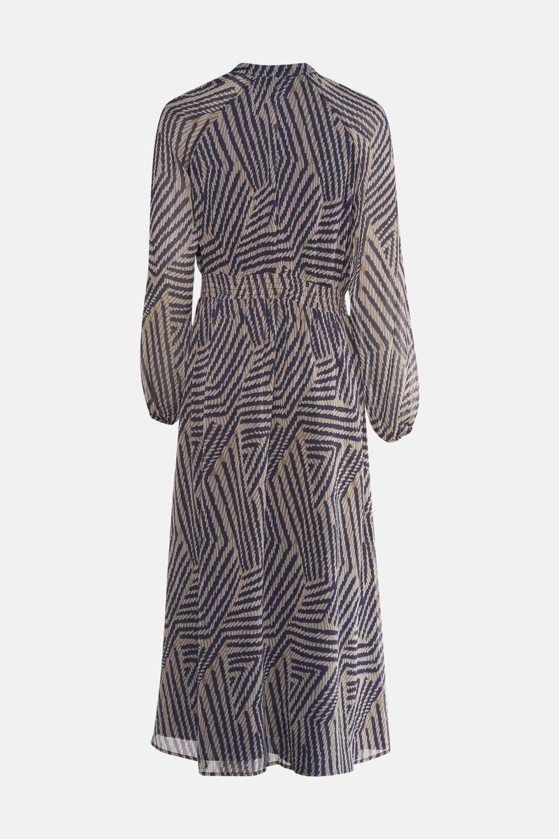 Kleedje met lange mouwen - multicolor