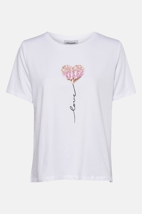 T-shirt met korte mouwen - wit