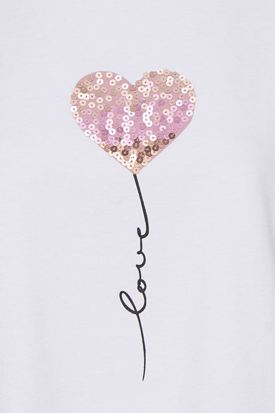 T-shirt met korte mouwen - wit