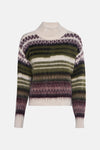 Pull à col roulé - multicolore