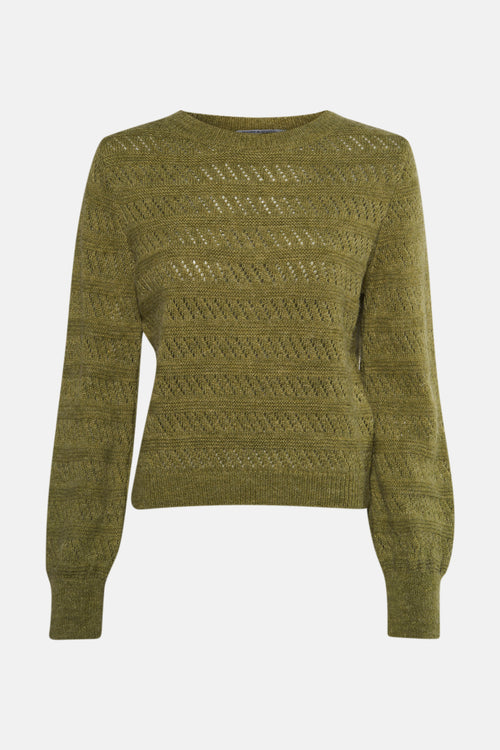 Trui met ronde hals groen - MORE & MORE