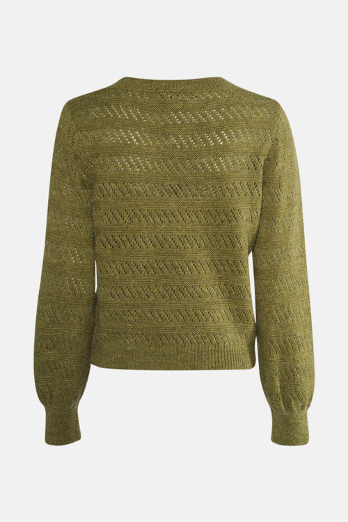 Trui met ronde hals groen - MORE & MORE