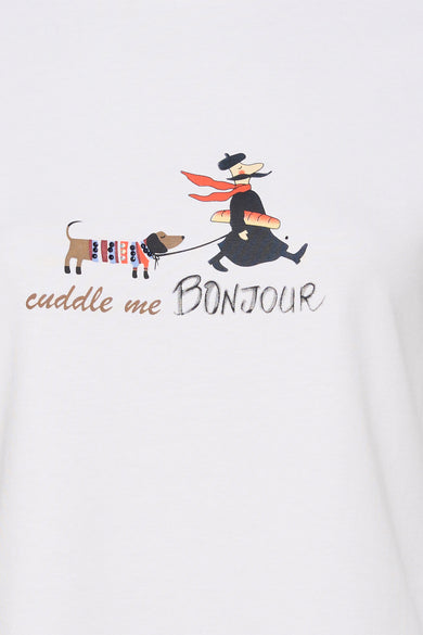 T-shirt met korte mouwen - wit