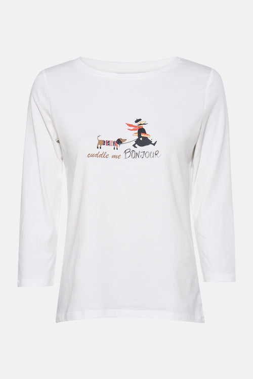 T-shirt met korte mouwen - wit