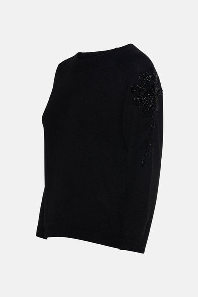 Trui met ronde hals zwart - MORE & MORE