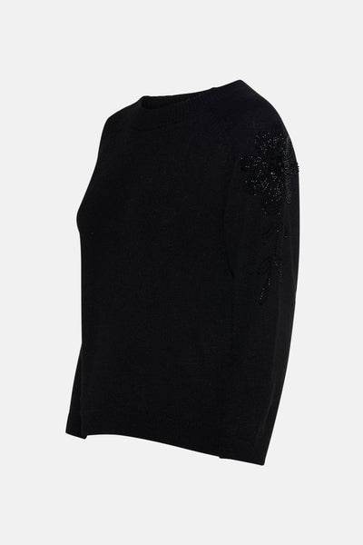 Trui met ronde hals zwart - MORE & MORE