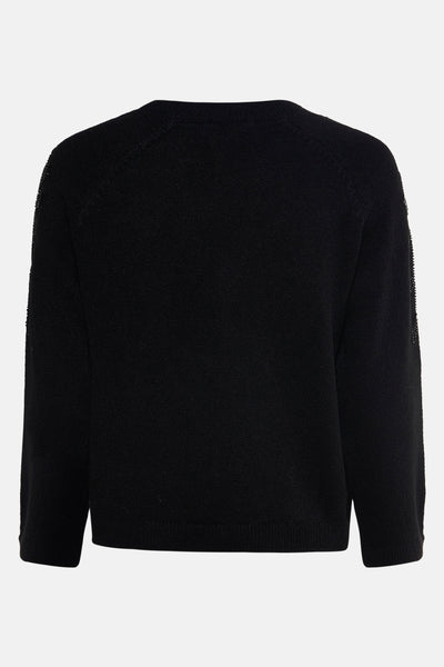 Trui met ronde hals zwart - MORE & MORE