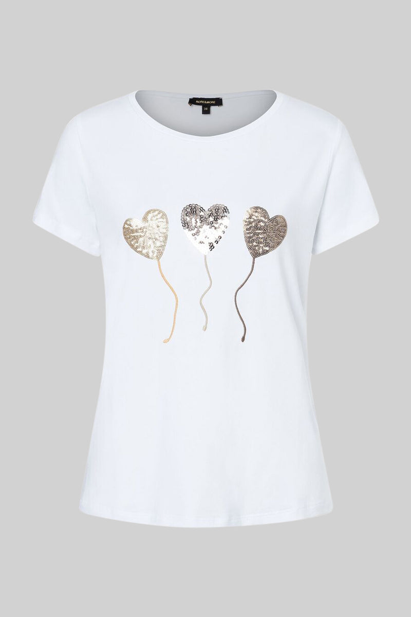 T-shirt (manches courtes) Blanc - More & More