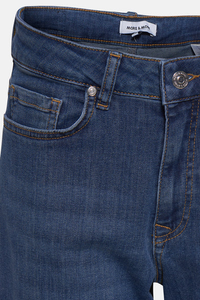 Jeans straight mid blue denim - MORE & MORE
