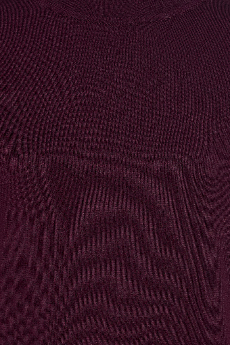 Pull met rolkraag - Bordeaux