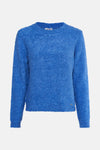 Pull met ronde hals - blauw