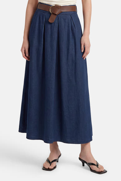 Jupe 3/4 - dark blue denim