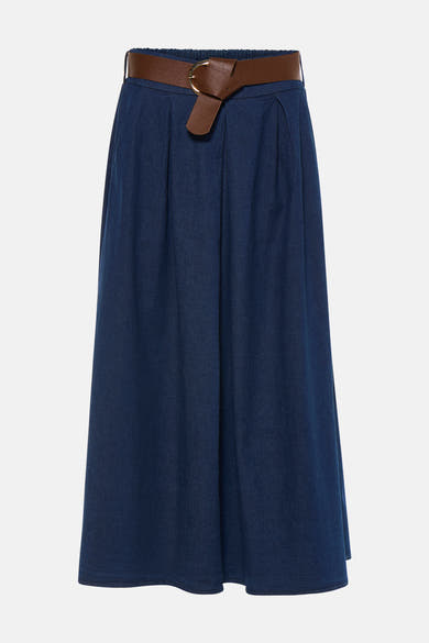 Jupe 3/4 - dark blue denim