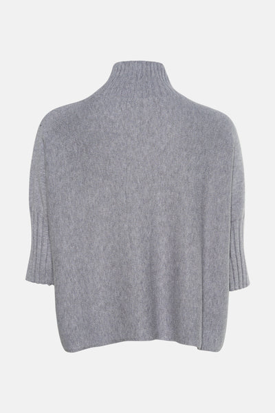 Trui met rolkraag grijs - Terra di Siena