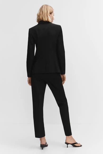 Pantalon color&eacute; - noir