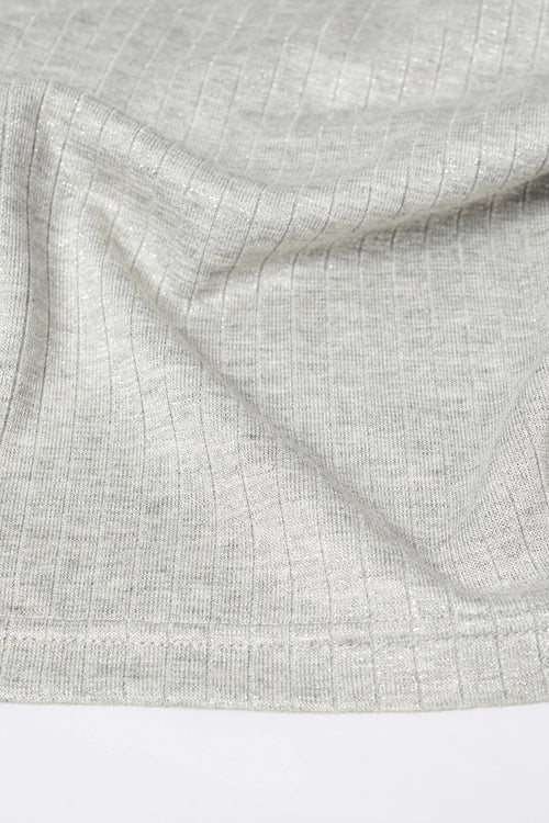 Top uni manches longues Gris - MANGO