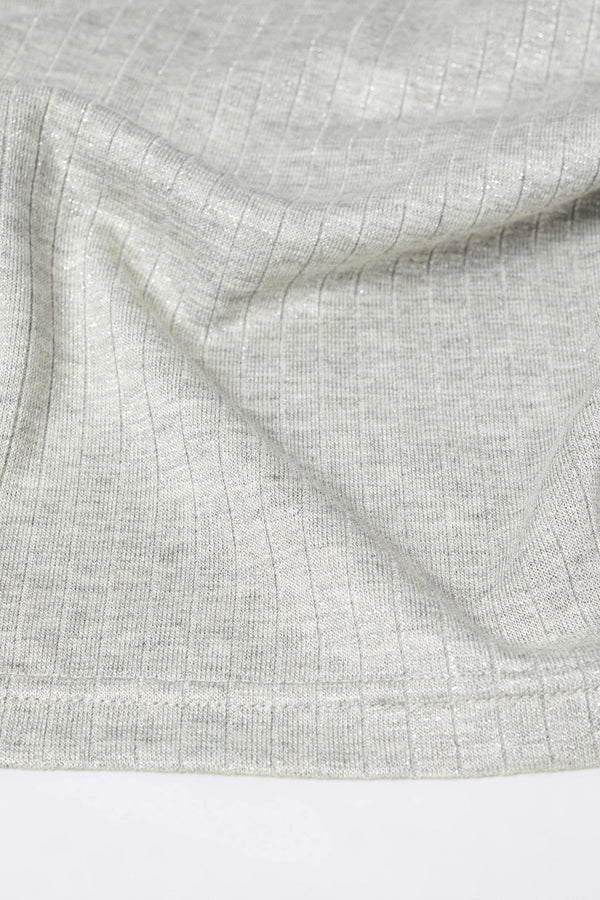 Top uni manches longues Gris - MANGO