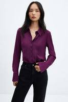 Chemise &agrave; manches longues - mauve