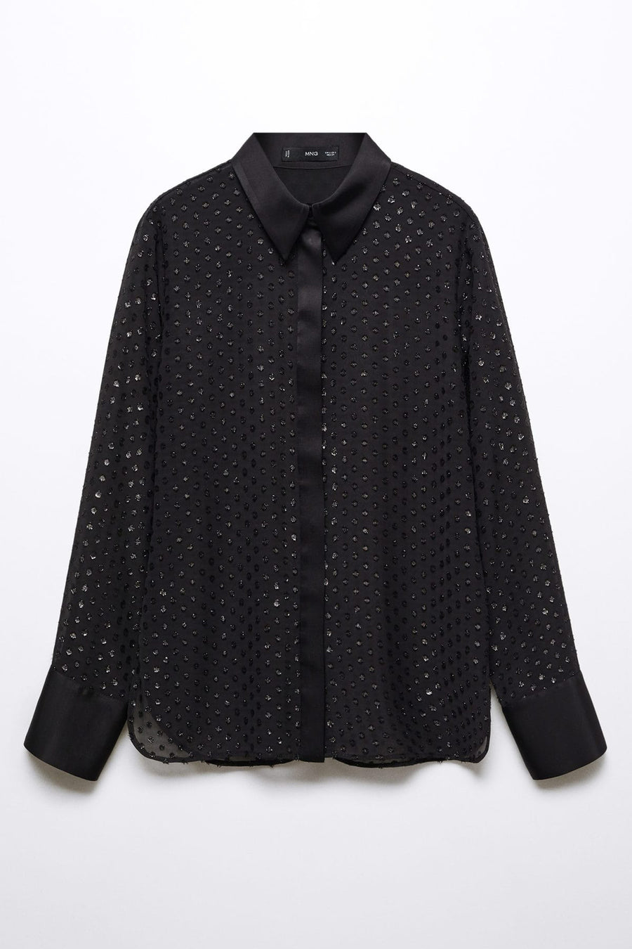 Chemise &agrave; manches longues - noir