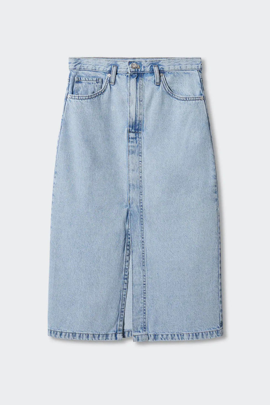 Jupe midi - bleu