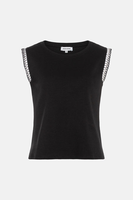 Top - zwart