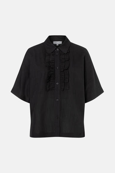Chemisier (manches courtes) noir - MORE & MORE