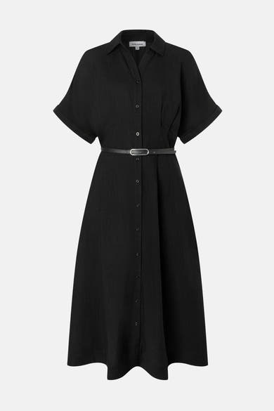 Robe à manches courtes - noir