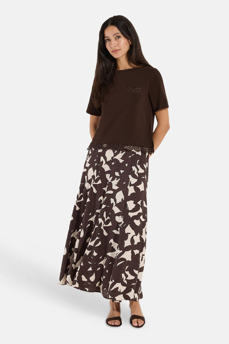 T-shirt (korte mouwen) bruin - MORE & MORE