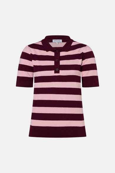Trui met V-hals multicolor - MORE & MORE