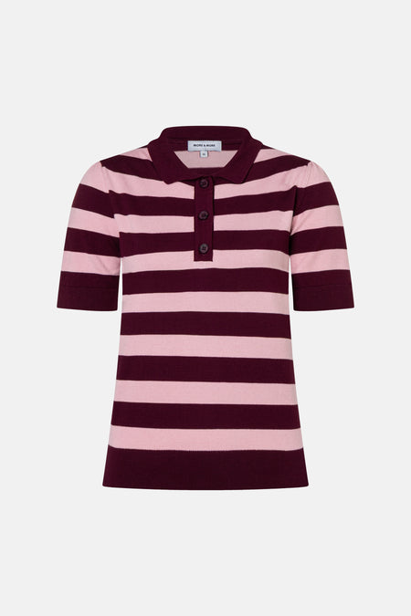 Pull col V multicolore - MORE & MORE