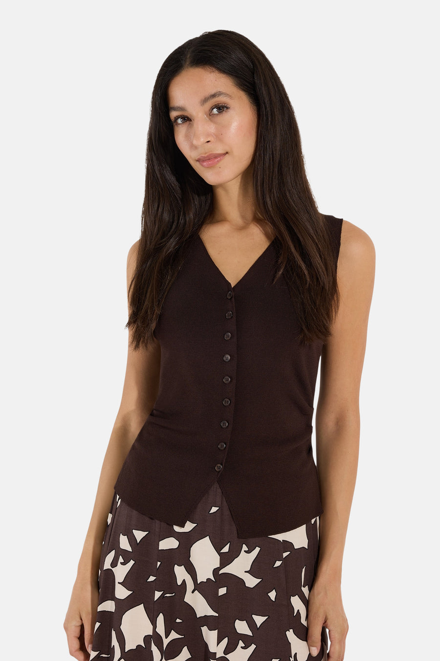Gilet bruin - MORE & MORE