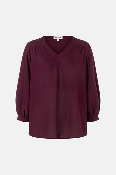 Chemisier (manches longues) rouge - MORE & MORE