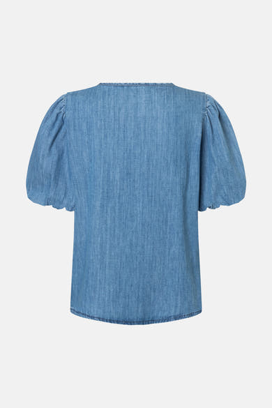 Chemisier (manches courtes) mid blue denim - MORE & MORE