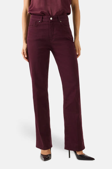 Pantalon 5 poches - rouge