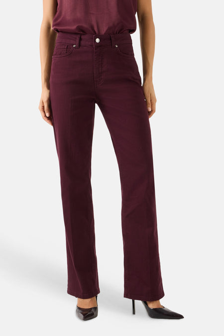 Dames sb seizoensbroek 5pocket rouge - MORE & MORE
