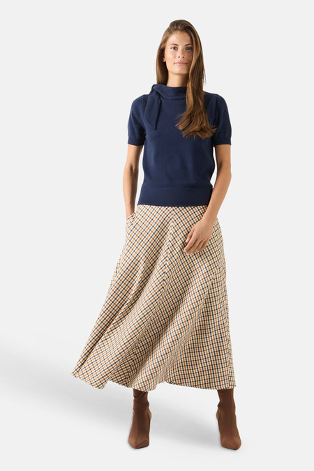 Pull col rond bleu - MORE & MORE